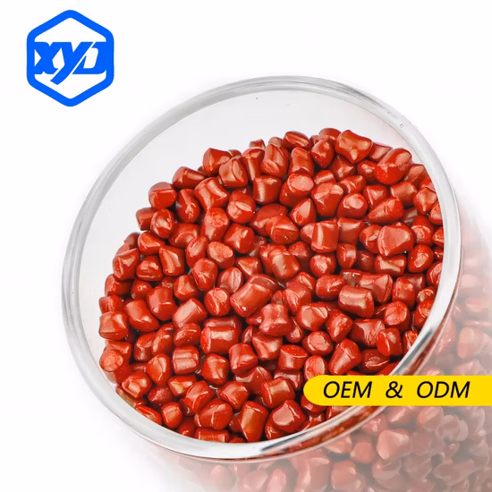 Red PE/PP/PS/ABS/Pet/PC Pigment Plastic Color Masterbatch Granules